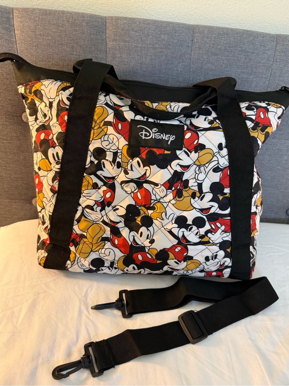 Disney Quilted Mickey Mouse Tote Bag - Picture 2 of 9
